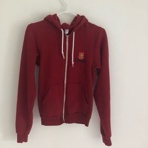 Queens university zip up sweater